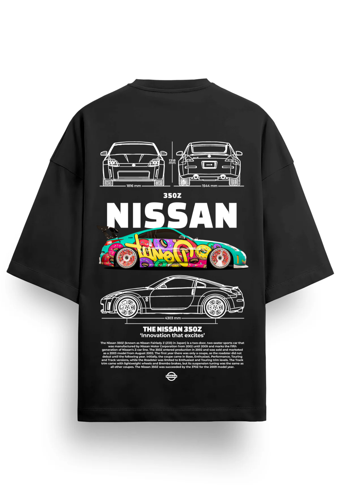 Nissan Oversize Tshirt Black2